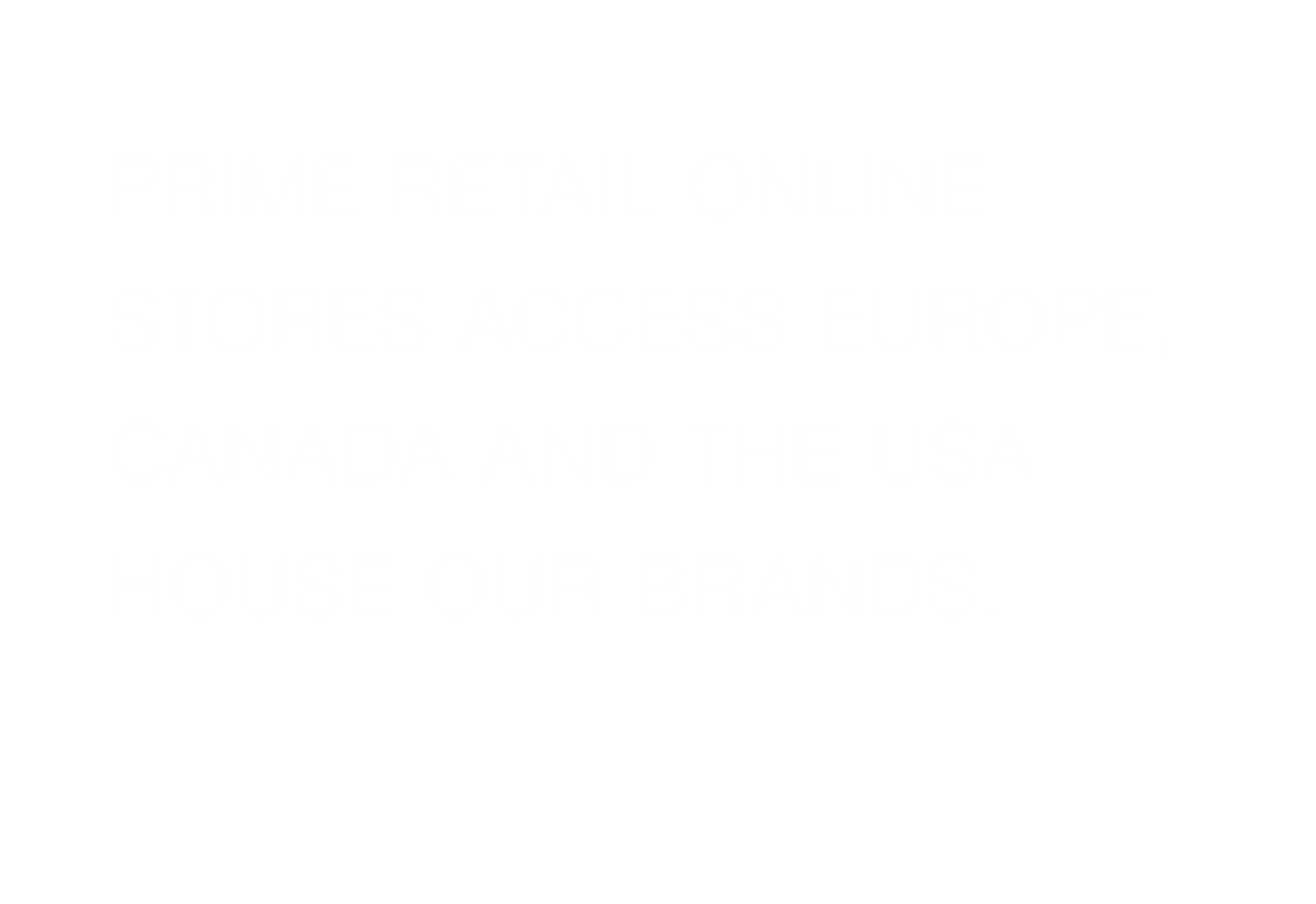 Prime Retail Online Stores Across Europe, Canada and The USA House Our Brands